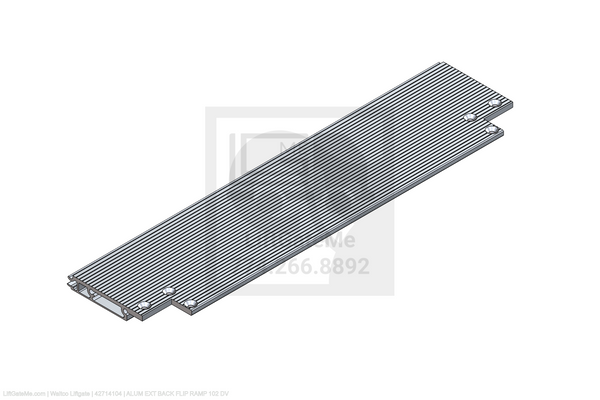 Waltco Liftgate Part Number 42714104 | alum ext back flip ramp 102 dv