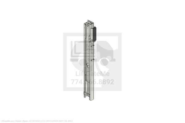 Waltco Liftgate Part Number 42720150gv | column runner assy, ds, galv