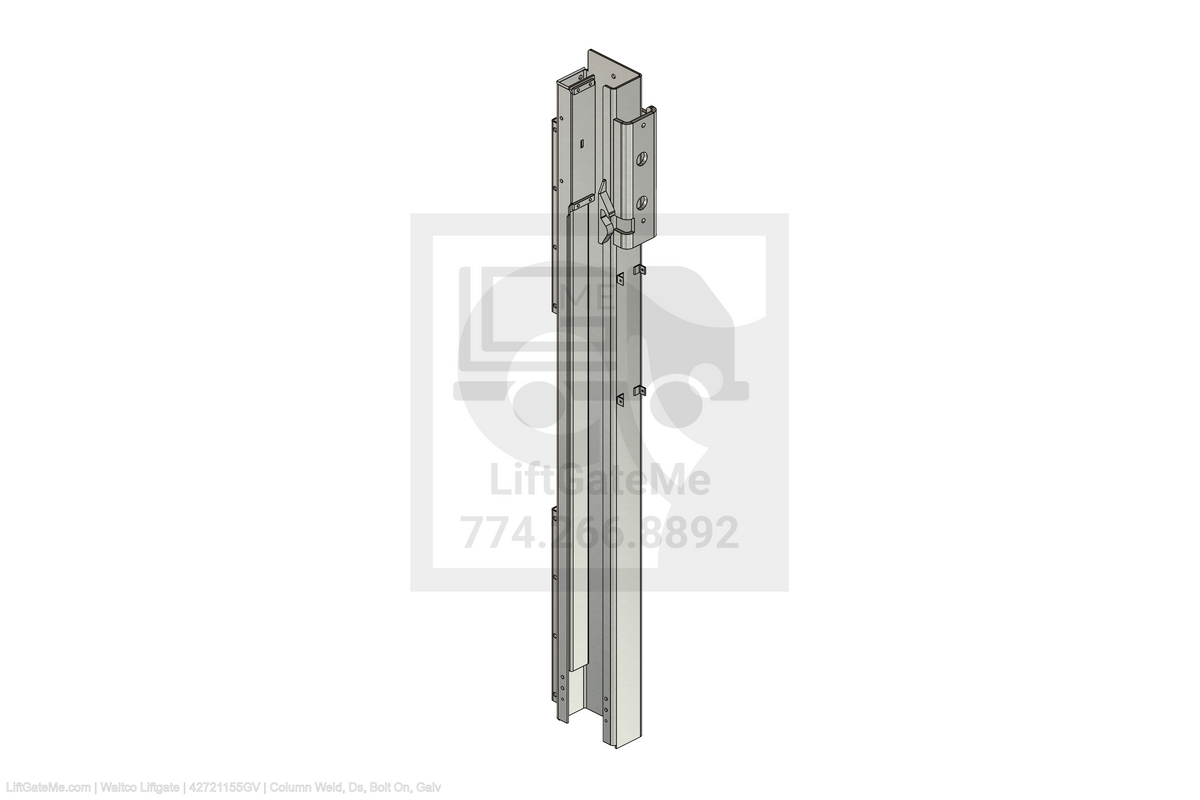 This is an image for a Waltco liftgate Column Weld, Ds, Bolt On, Galv