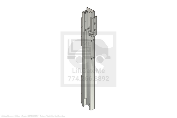 This is an image for a Waltco liftgate Column Weld, Ds, Bolt On, Galv