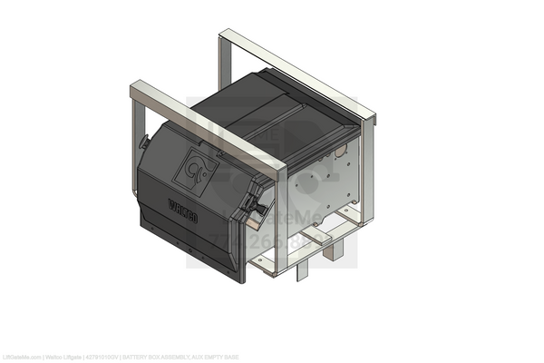 Waltco Liftgate Part Number 42791010gv | battery box assembly, aux empty base