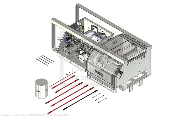Waltco Liftgate Part Number 42791050 | pump box comp, wdv, dual, gdpd