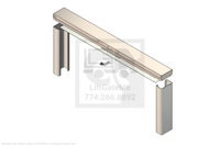 This is an image for a Waltco liftgate Kit, Standard Header, Wdv