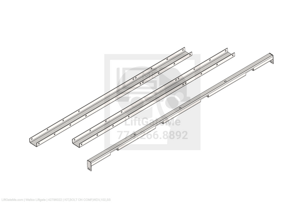 Waltco Liftgate Part Number 42796022 | kit,bolt on comp,wdv,102,ss
