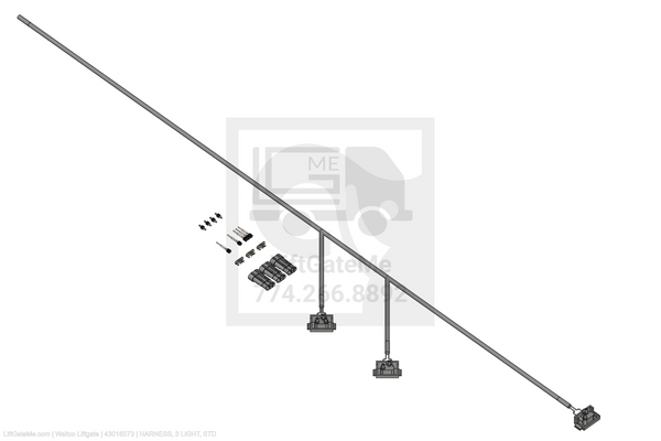 Waltco Liftgate Part Number 43016073 | harness, 3 light, std