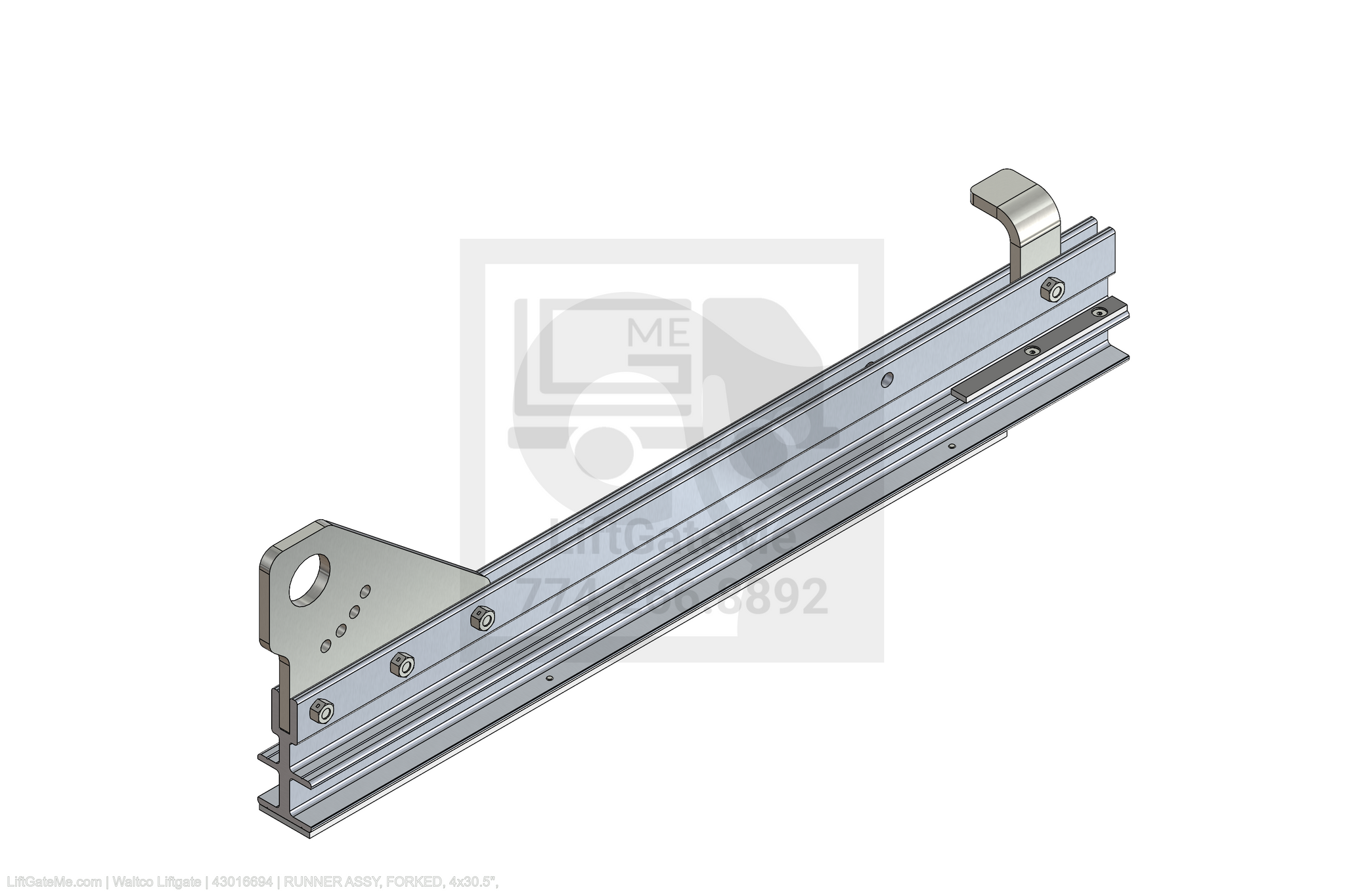 Waltco Liftgate Part Number 43016694 | runner assy, forked, 4x30.5