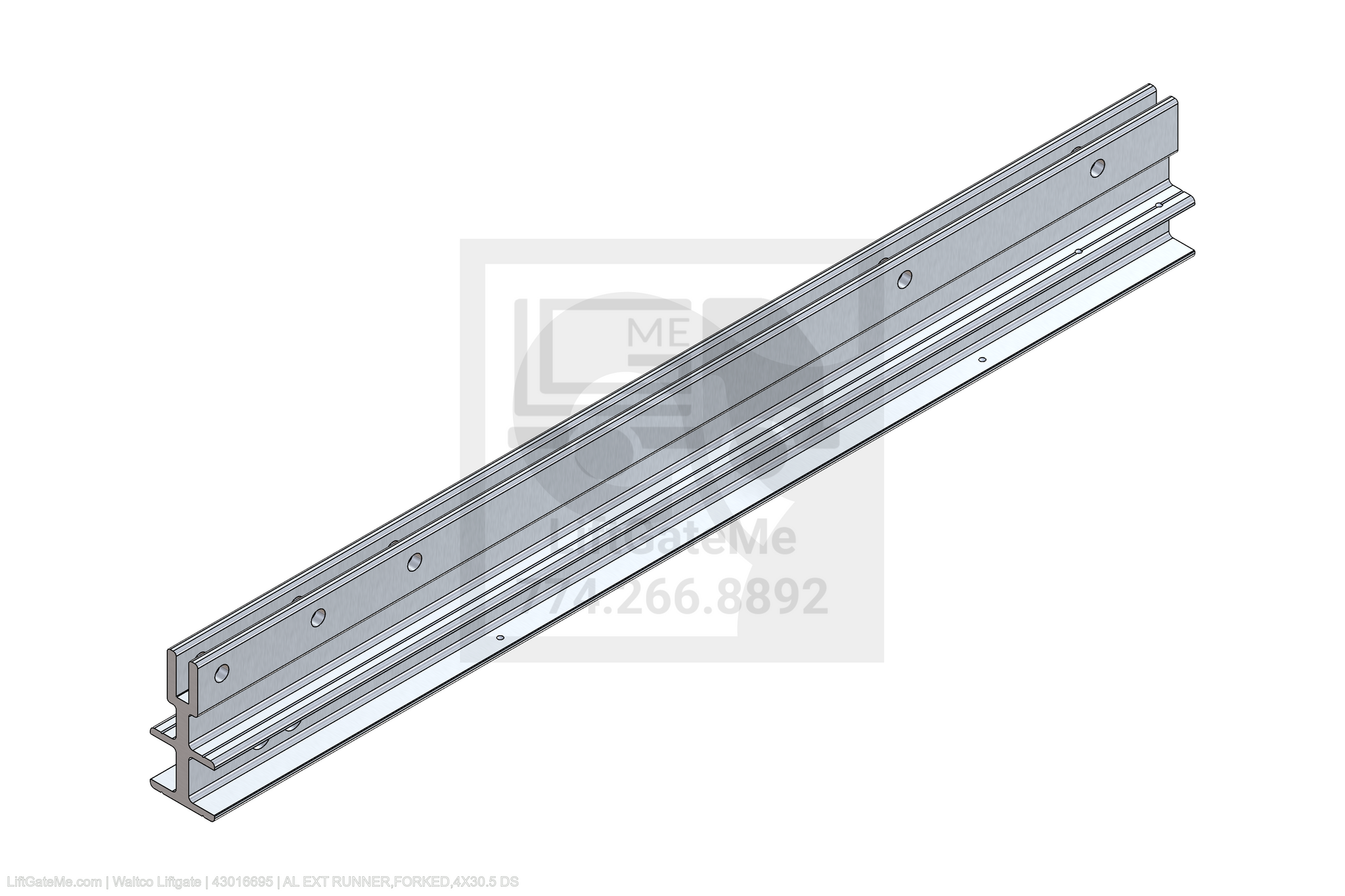 Waltco Liftgate Part Number 43016695 | al ext runner,forked,4x30.5 ds