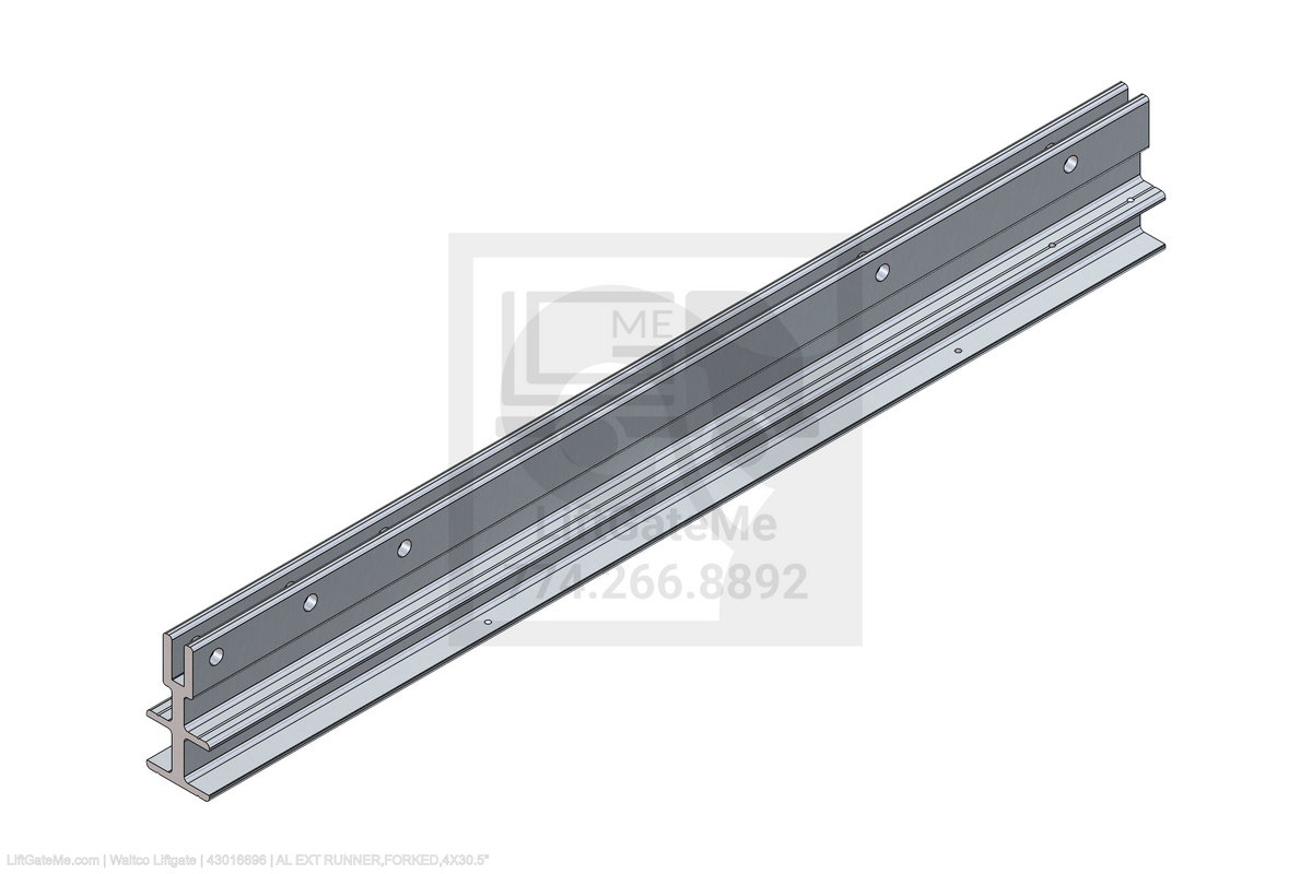 Waltco Liftgate Part Number 43016696 | al ext runner,forked,4x30.5"