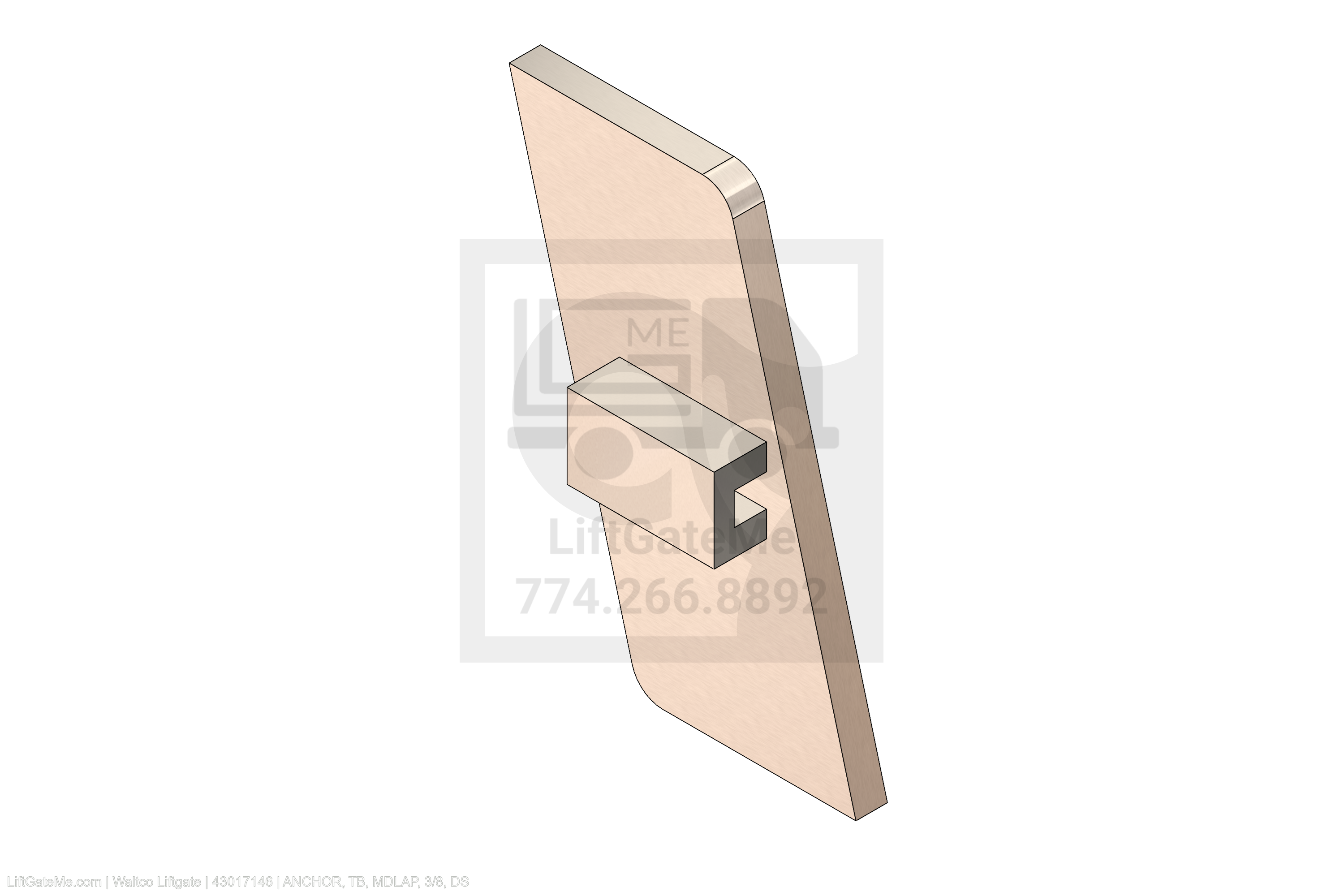 Waltco Liftgate Part Number 43017146 | anchor, tb, mdlap, 3/8, ds
