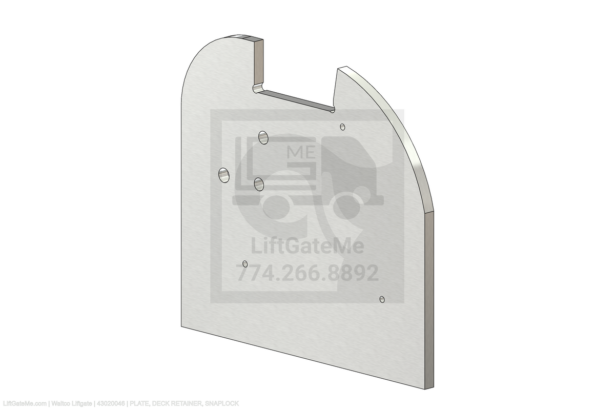 Waltco Liftgate Part Number 43020046 | plate, deck retainer, snaplock
