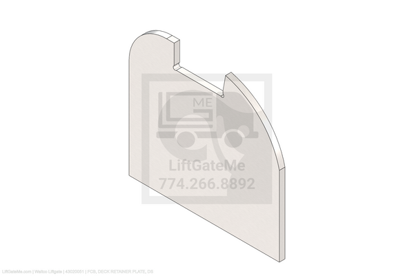 Waltco Liftgate Part Number 43020051 | fcb, deck retainer plate, ds