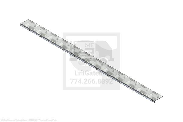 This is an image for a Waltco liftgate Threshold Tread Plate