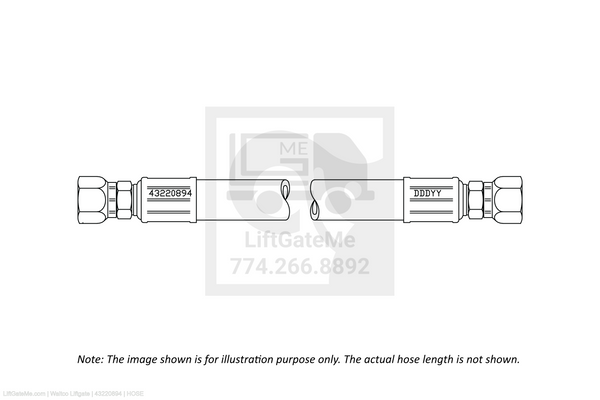 Waltco Liftgate Part Number 43220894 | hose
