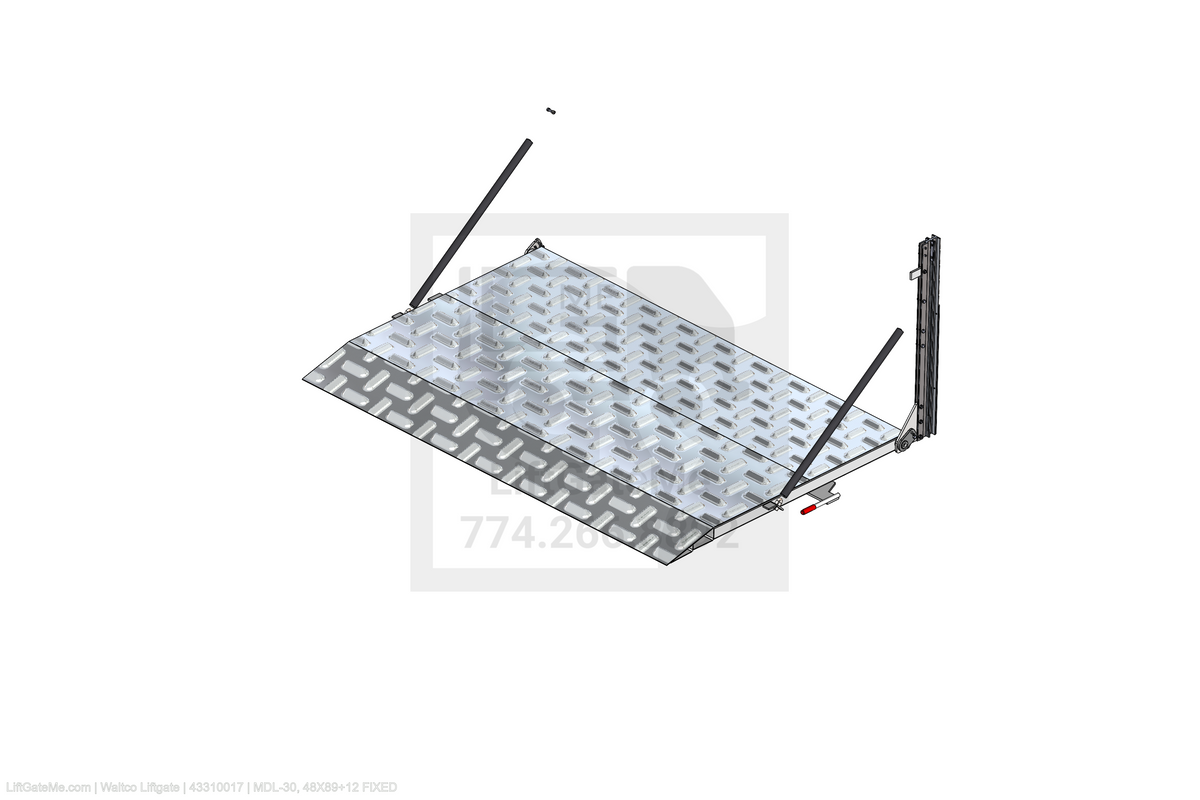Waltco Liftgate Part Number 43310017 | mdl-30, 48x89+12 fixed