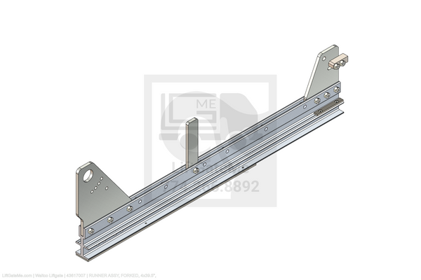 Waltco Liftgate Part Number 43617007 | runner assy, forked, 4x39.5