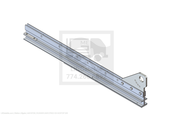 Waltco Liftgate Part Number 44316728 | runner assy,frkd ds nostop d/s