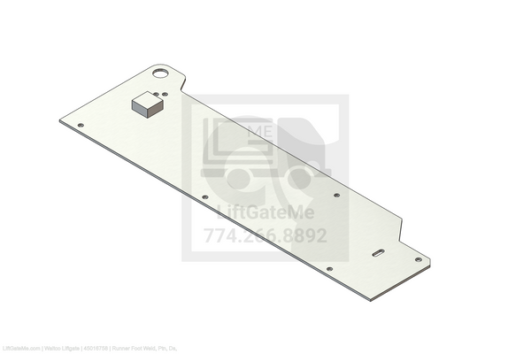 This is an image for a Waltco liftgate Runner Foot Weld, Ptn, Ds,