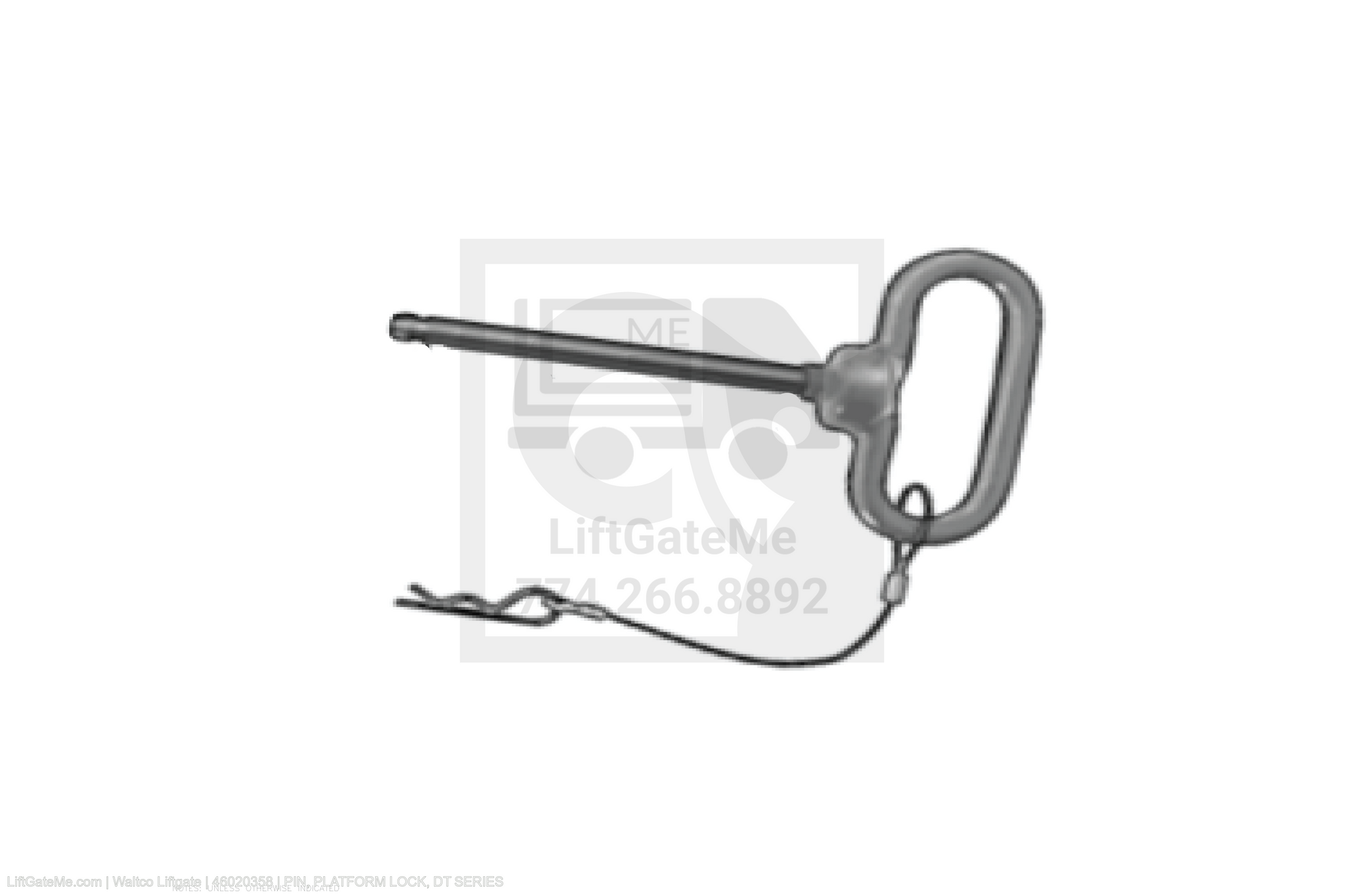 Waltco Liftgate Part Number 46020358 | pin, platform lock, dt series
