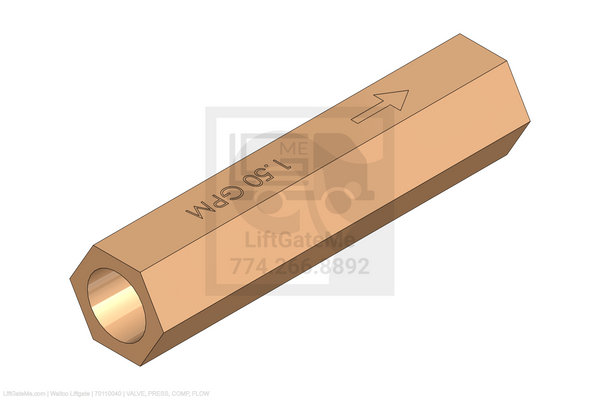 Waltco Liftgate Part Number 70110040 | valve, press, comp, flow