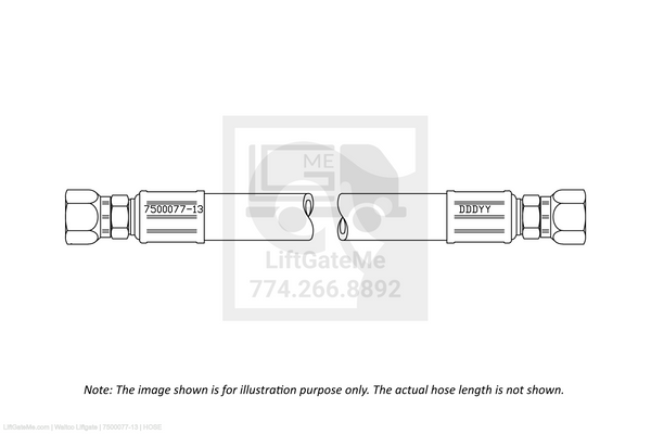 Waltco Liftgate Part Number 7500077-13 | hose