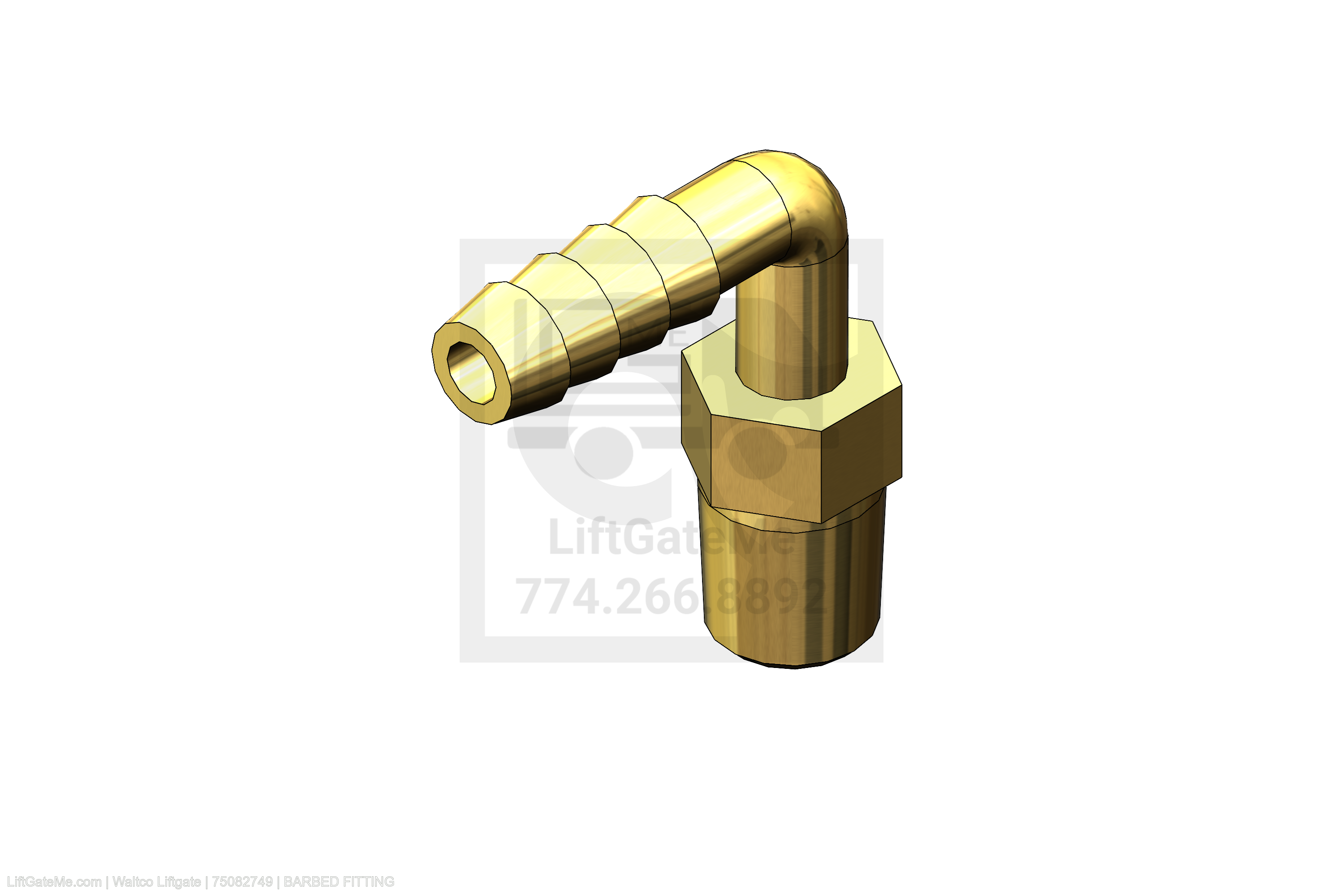 Waltco Liftgate Part Number 75082749 | barbed fitting