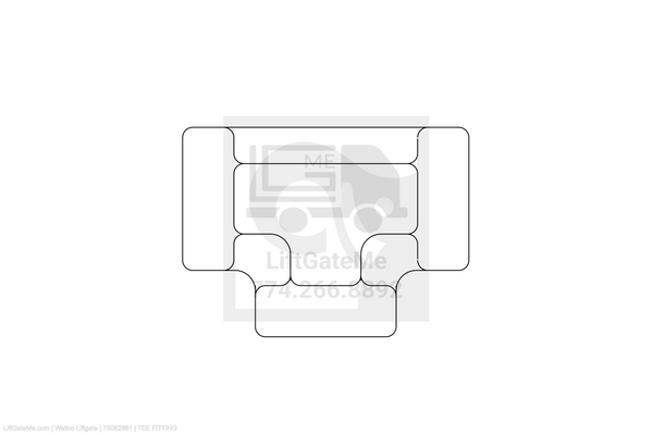 Waltco Liftgate Part Number 75082861 | tee fitting