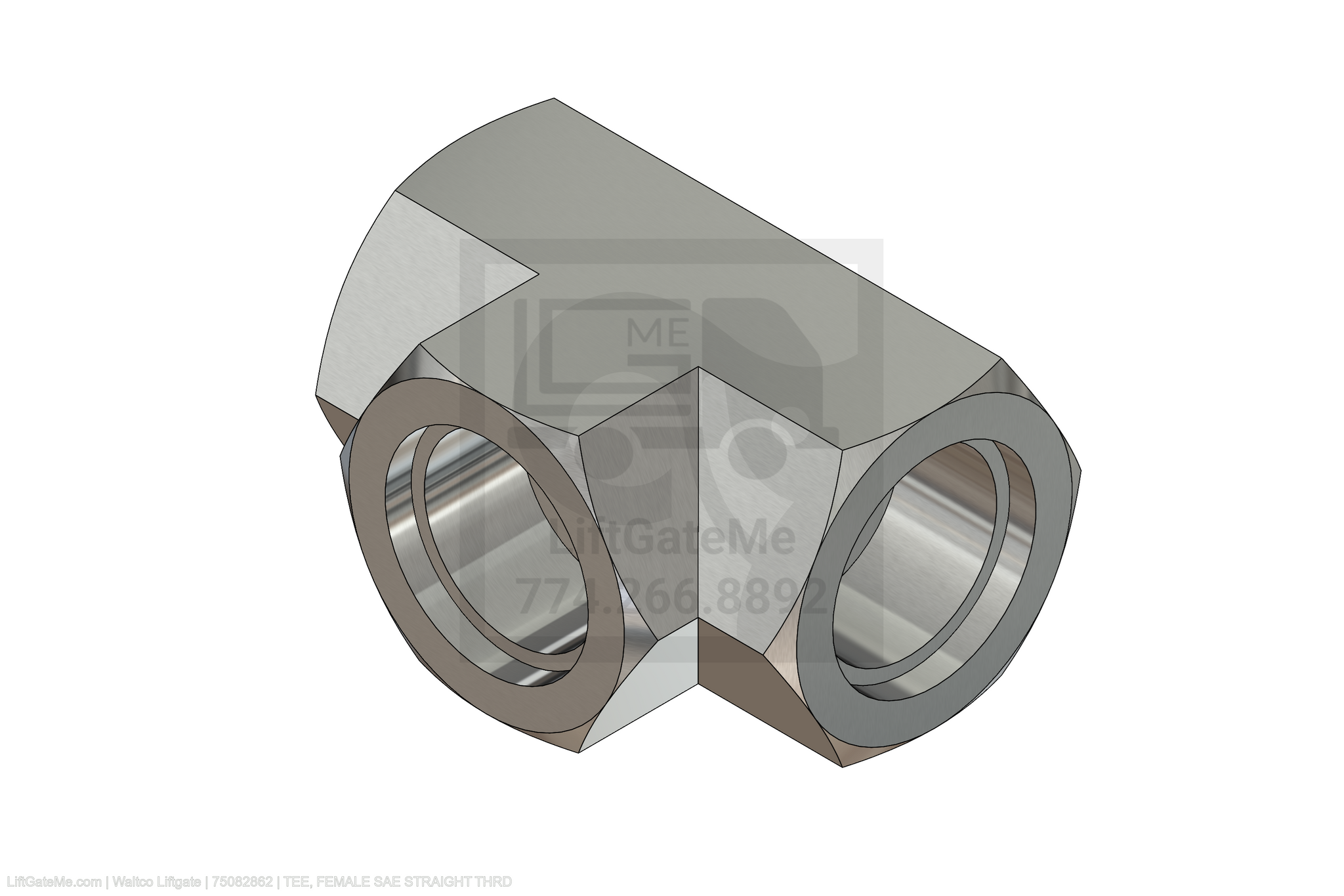 Waltco Liftgate Part Number 75082862 | tee, female sae straight thrd