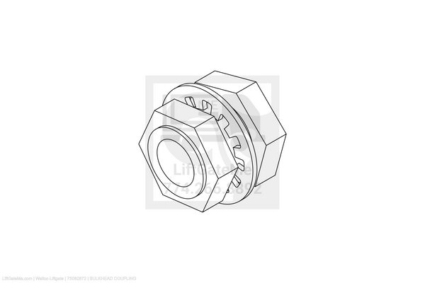 Waltco Liftgate Part Number 75082872 | bulkhead coupling