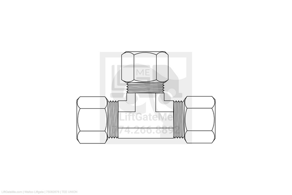 Waltco Liftgate Part Number 75082876 | tee union