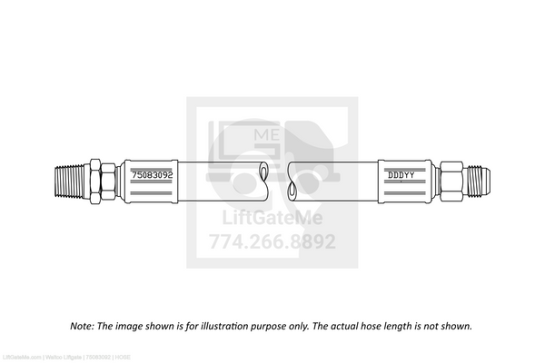 Waltco Liftgate Part Number 75083092 | hose