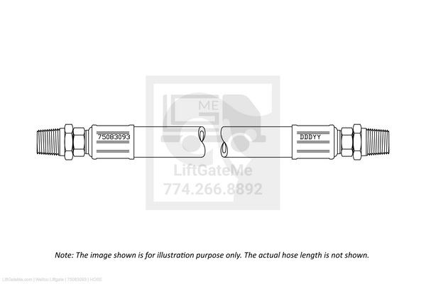 Waltco Liftgate Part Number 75083093 | hose