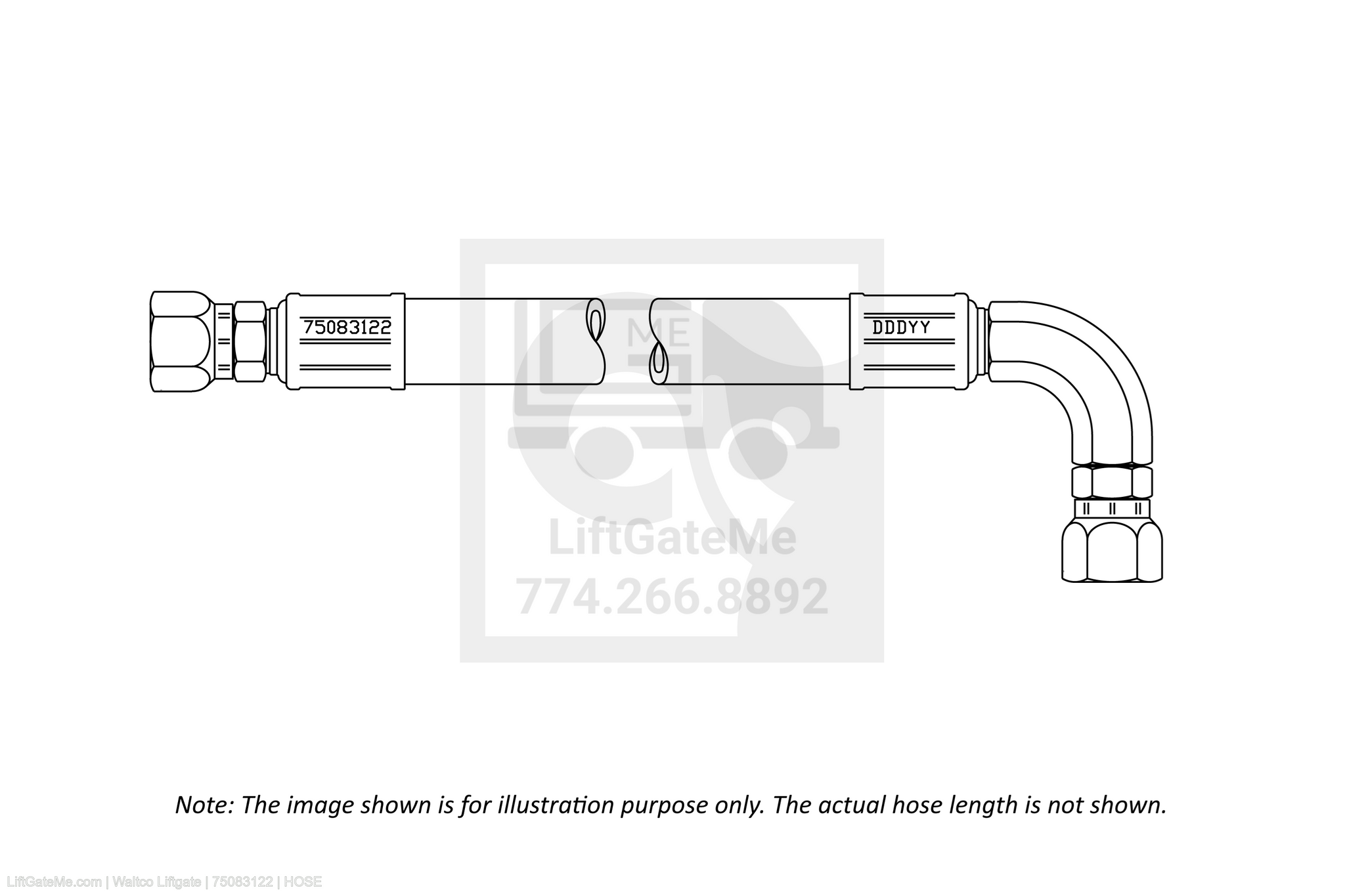 Waltco Liftgate Part Number 75083122 | hose