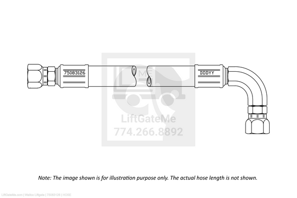 Waltco Liftgate Part Number 75083126 | hose