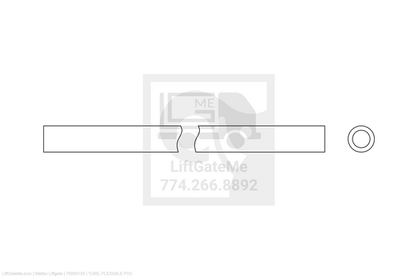 Waltco Liftgate Part Number 75083133 | tube, flexable pvc