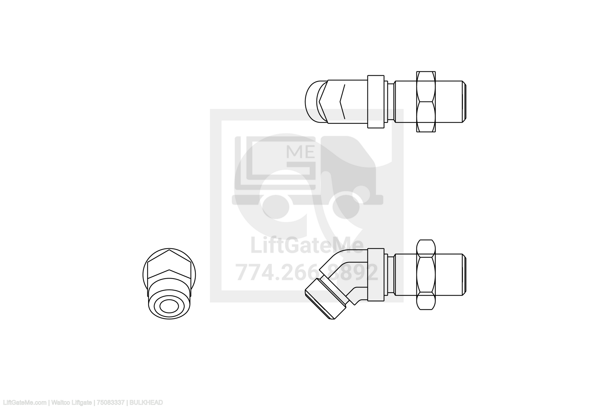 Waltco Liftgate Part Number 75083337 | bulkhead