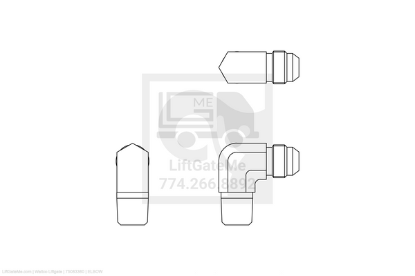 Waltco Liftgate Part Number 75083360 | elbow