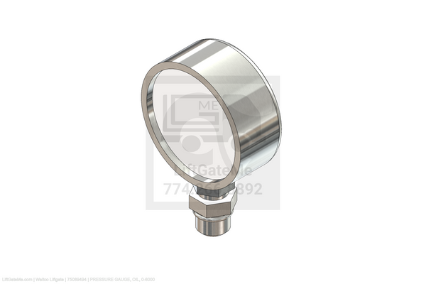 Waltco Liftgate Part Number 75089494 | pressure gauge, oil, 0-6000