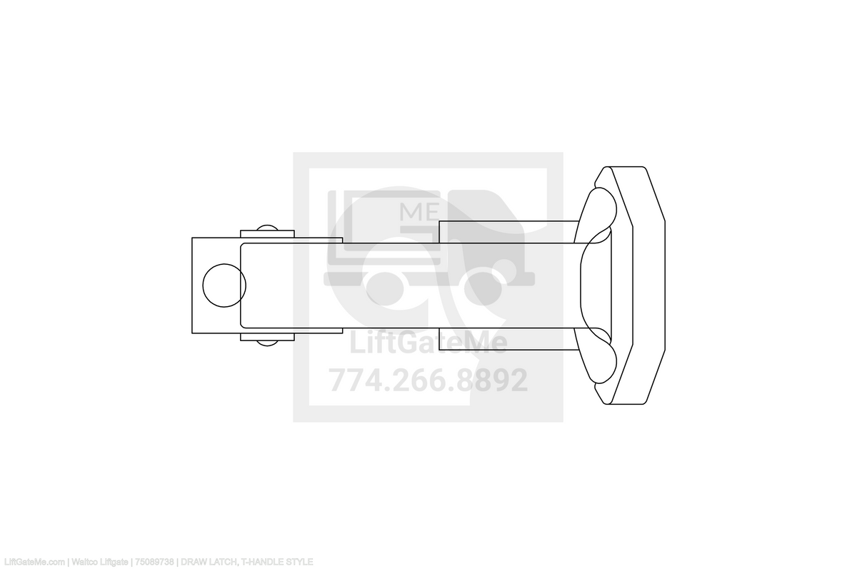 Waltco Liftgate Part Number 75089738 | draw latch, t-handle style