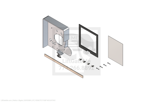 Waltco Liftgate Part Number 80000980 | kit, remote pump mounting
