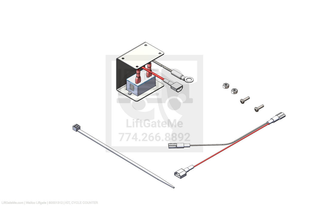 Waltco Liftgate Part Number 80001312 | kit, cycle counter