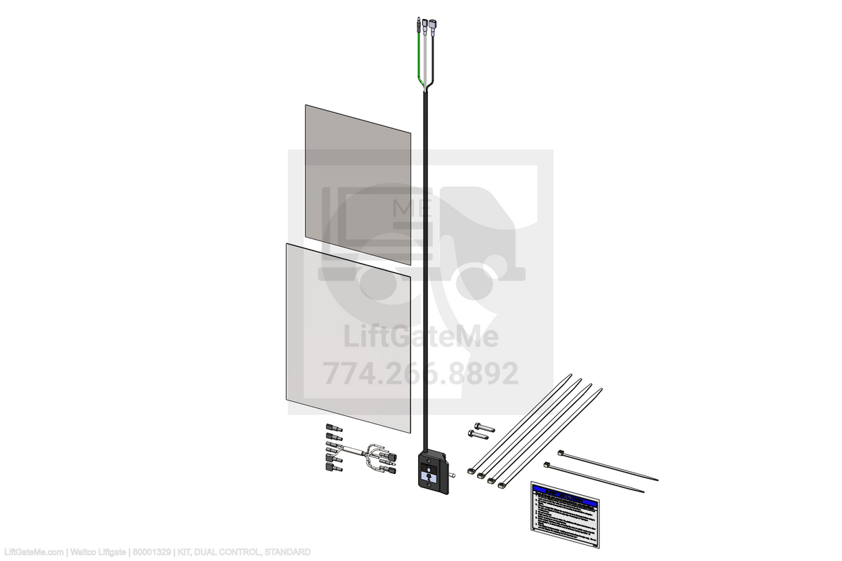 Waltco Liftgate Part Number 80001329 | kit, dual control, standard