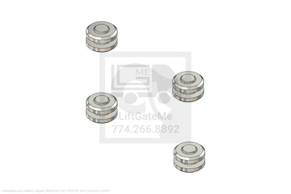 Waltco Liftgate Part Number 80004735 | kit, gt/gtsl bolt-on axle gen1