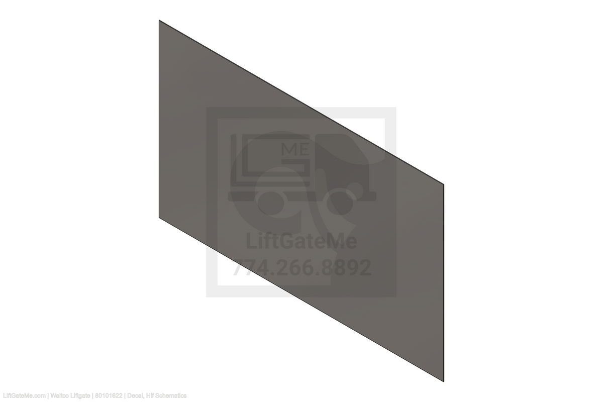 This is an image for a Waltco liftgate Decal, Hlf Schematics