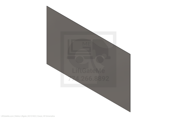 This is an image for a Waltco liftgate Decal, Hlf Schematics