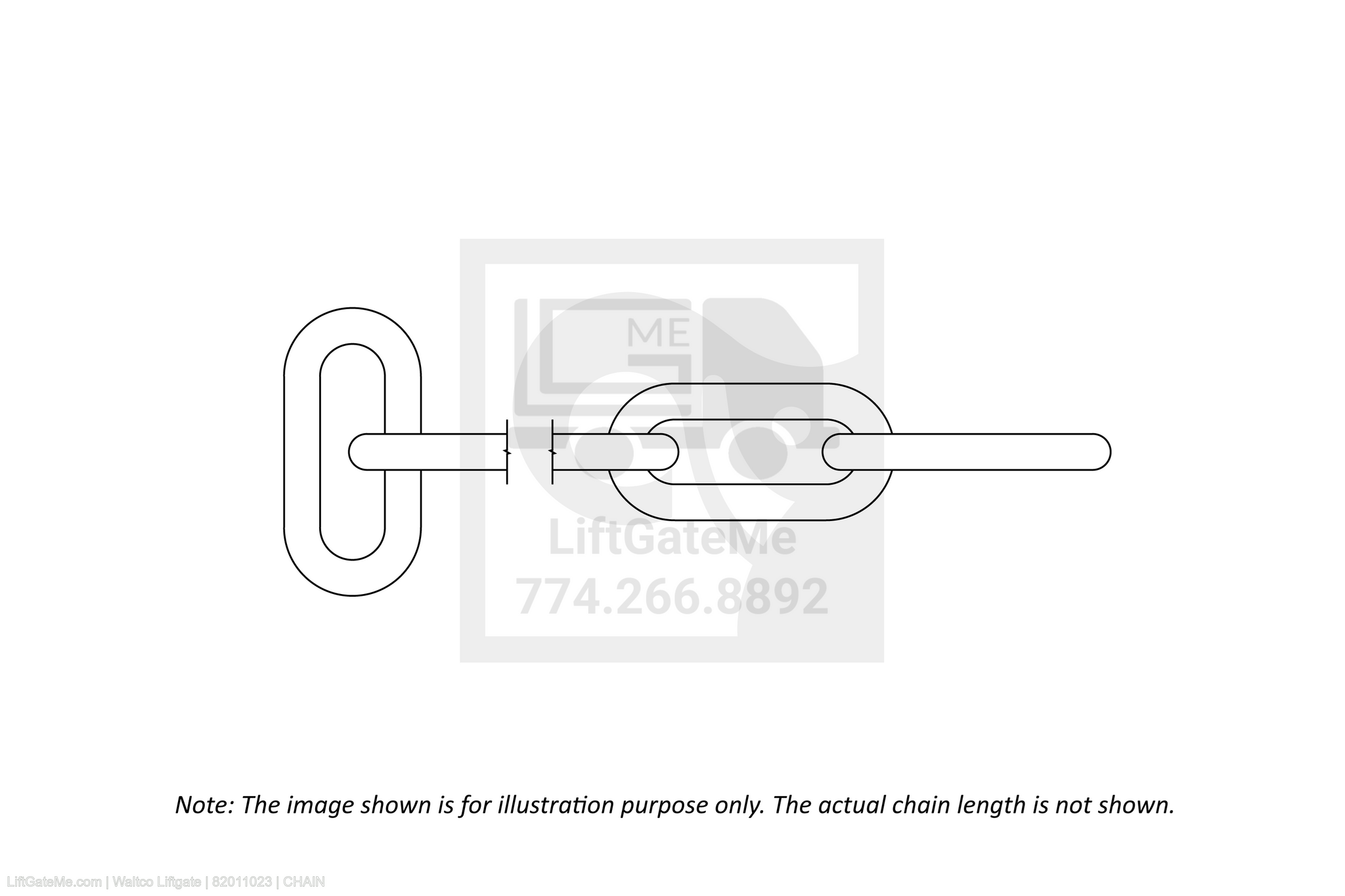 Waltco Liftgate Part Number 82011023 | chain