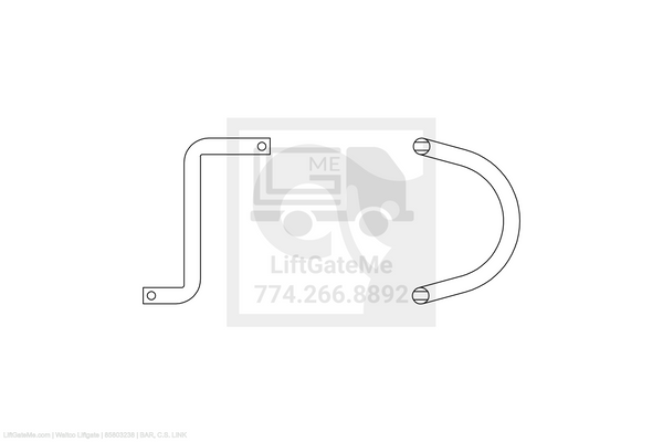 Waltco Liftgate Part Number 85803238 | bar, c.s. link