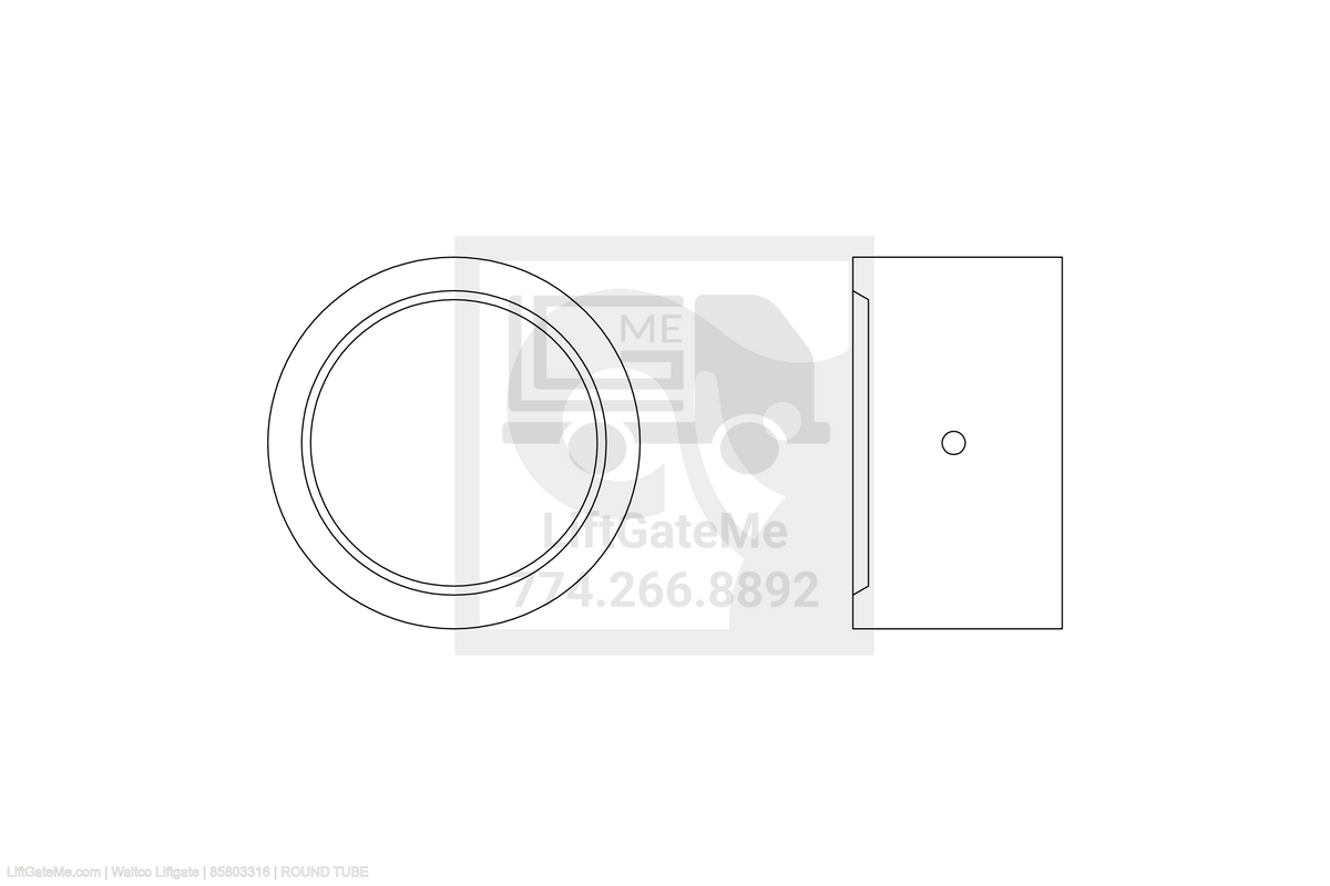 Waltco Liftgate Part Number 85803316 | round tube