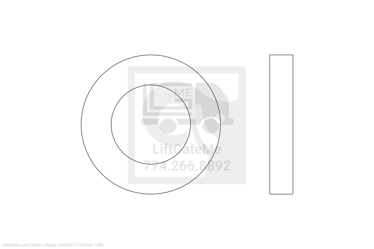 Waltco Liftgate Part Number 85803317 | round tube