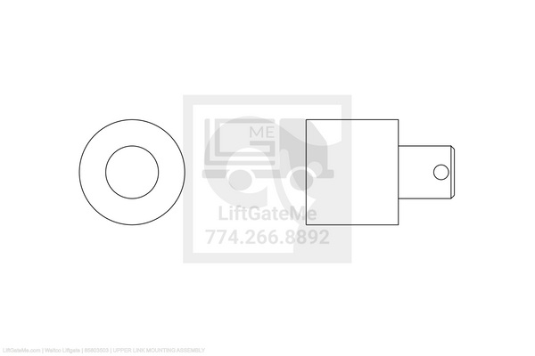 Waltco Liftgate Part Number 85803503 | upper link mounting assembly