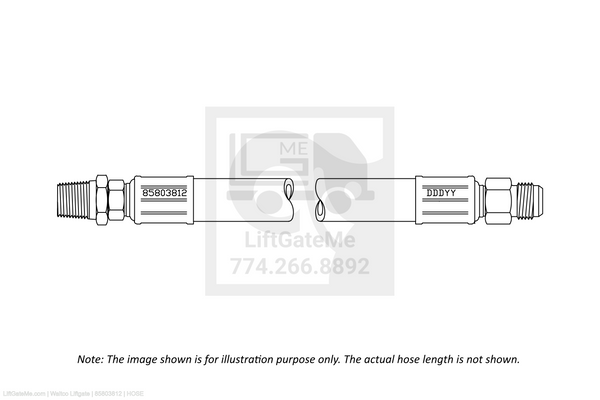 Waltco Liftgate Part Number 85803812 | hose